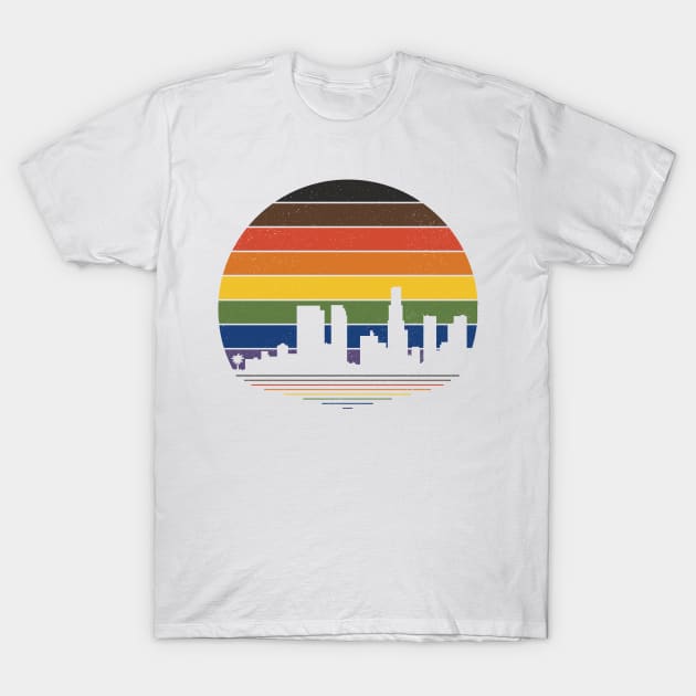 Retro LA Pride T-Shirt by lavenderhearts